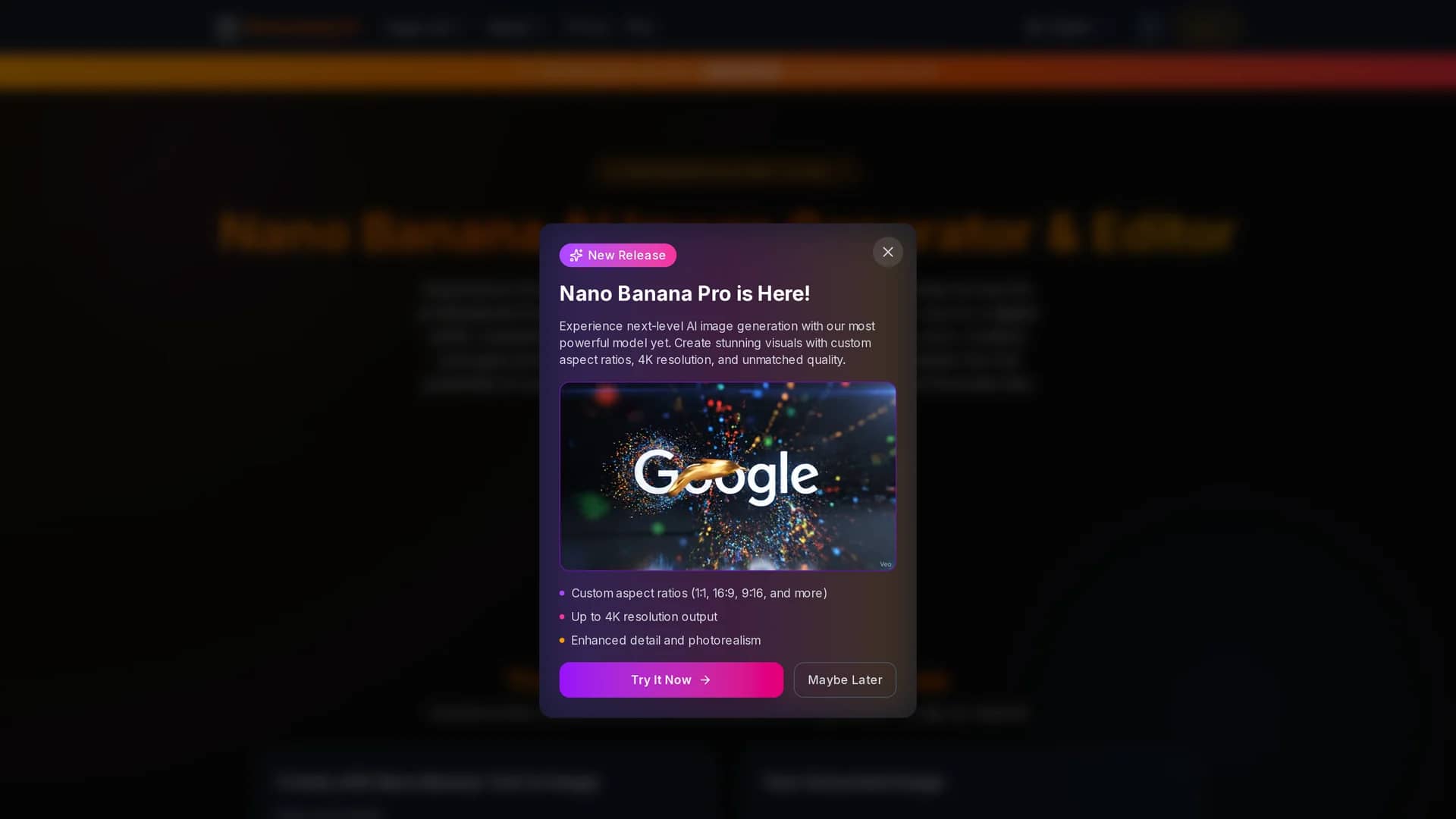 bananaimg-ai homepage