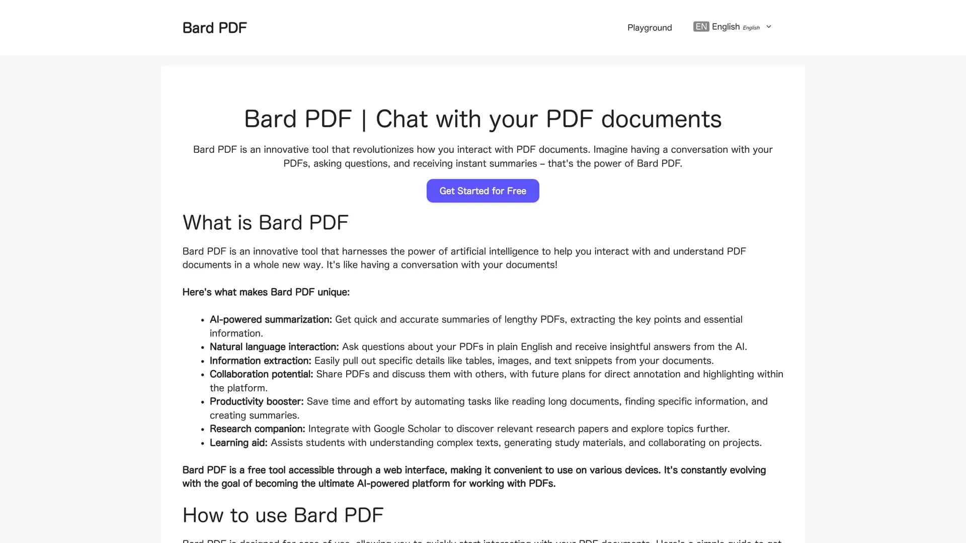 bard-pdf homepage