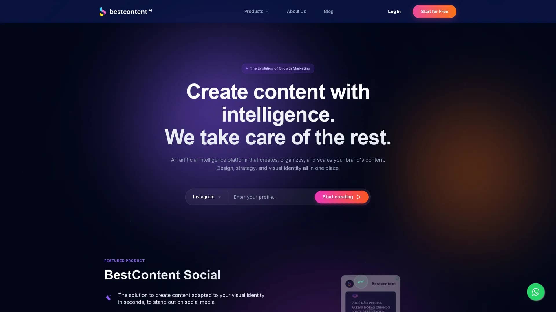 bestcontent-ai homepage