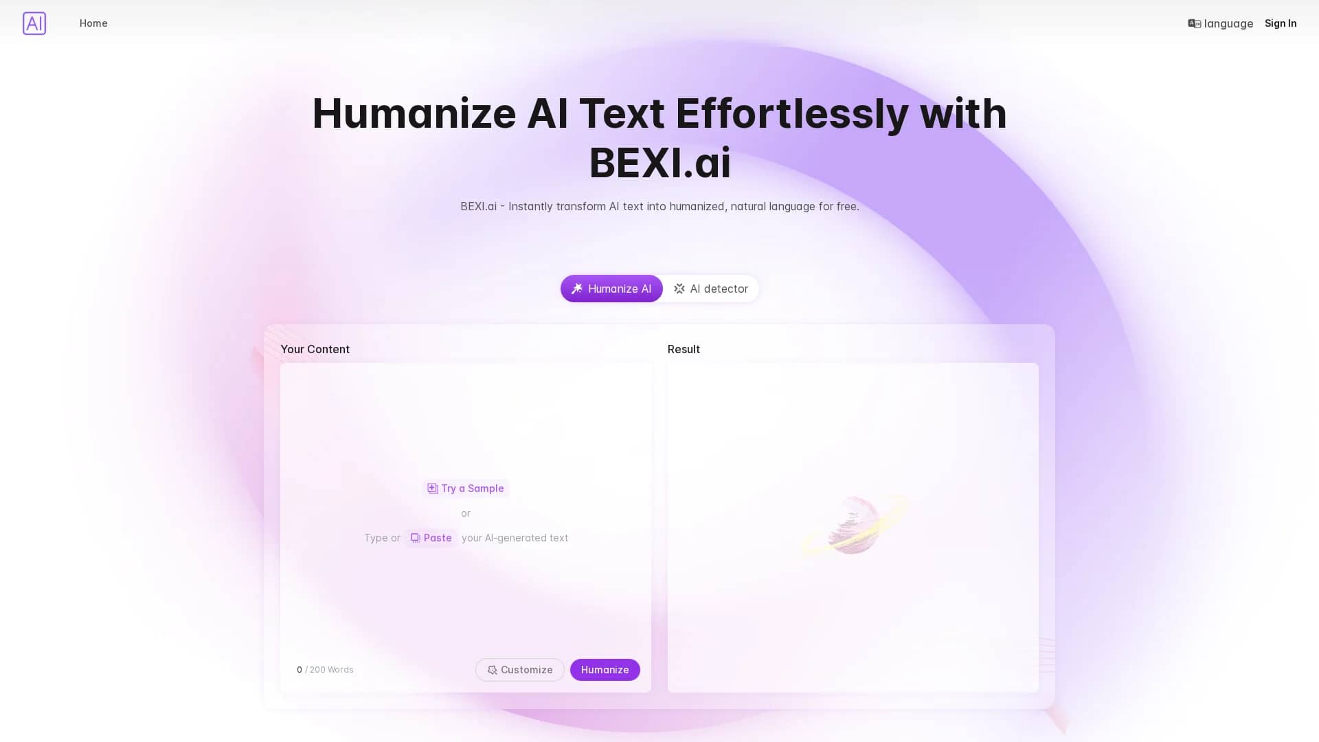 bexi-ai homepage