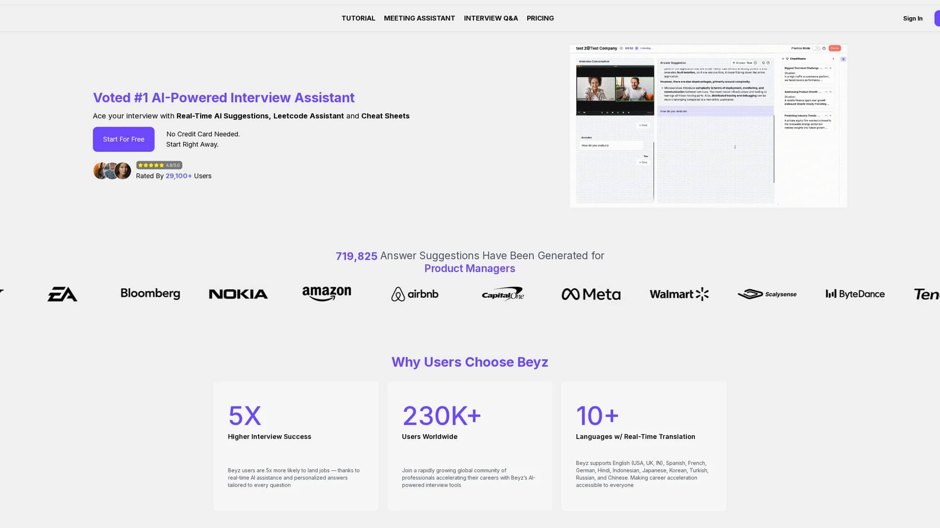 beyz-ai homepage