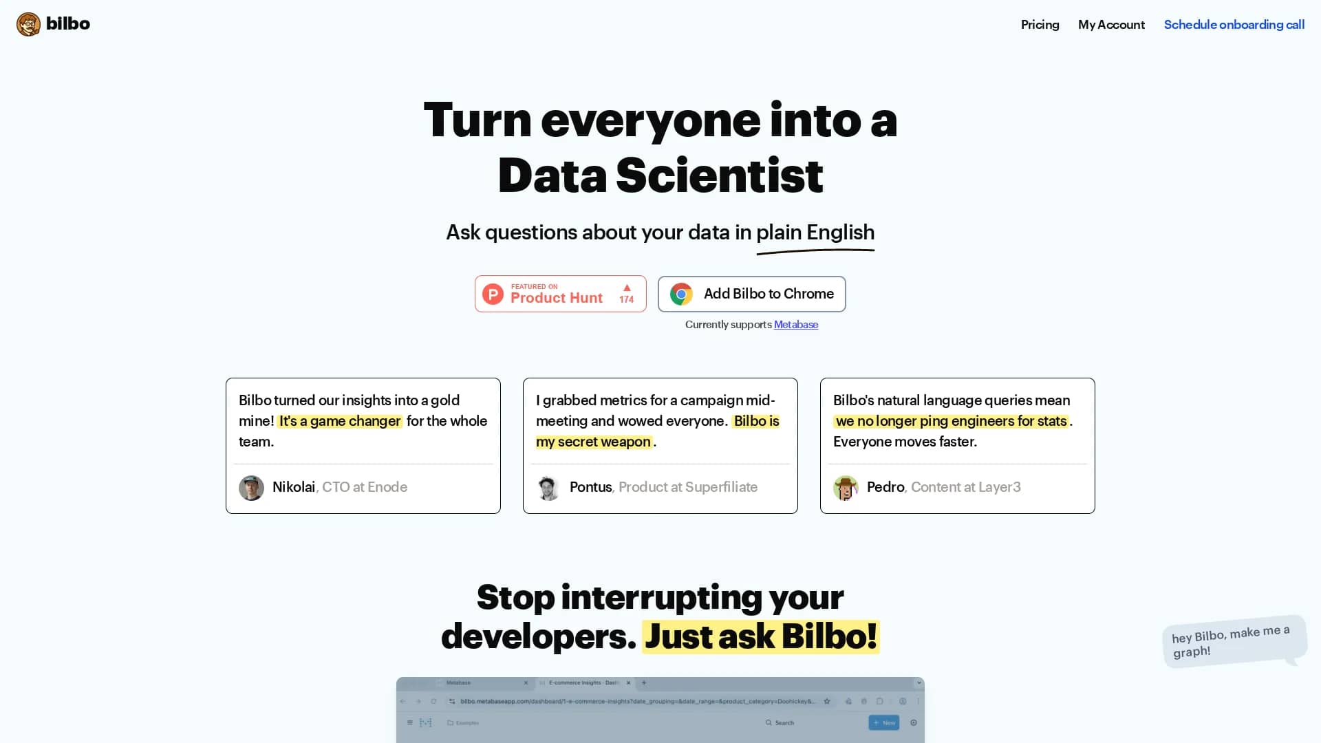 bilbo homepage