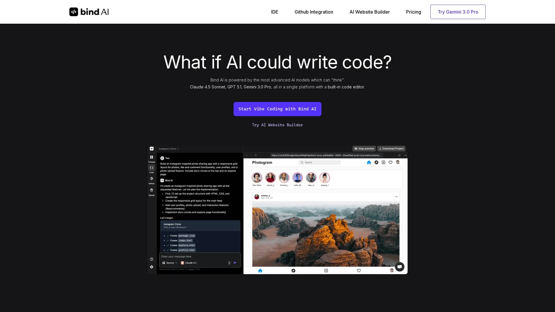 bind-ai homepage