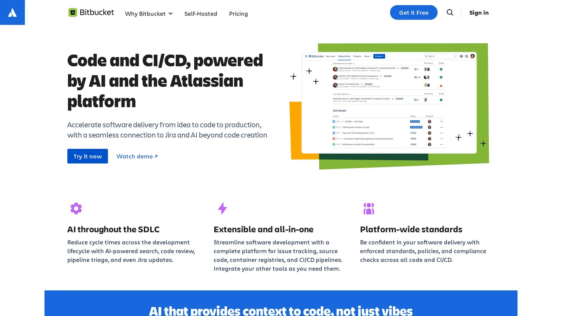 bitbucket homepage