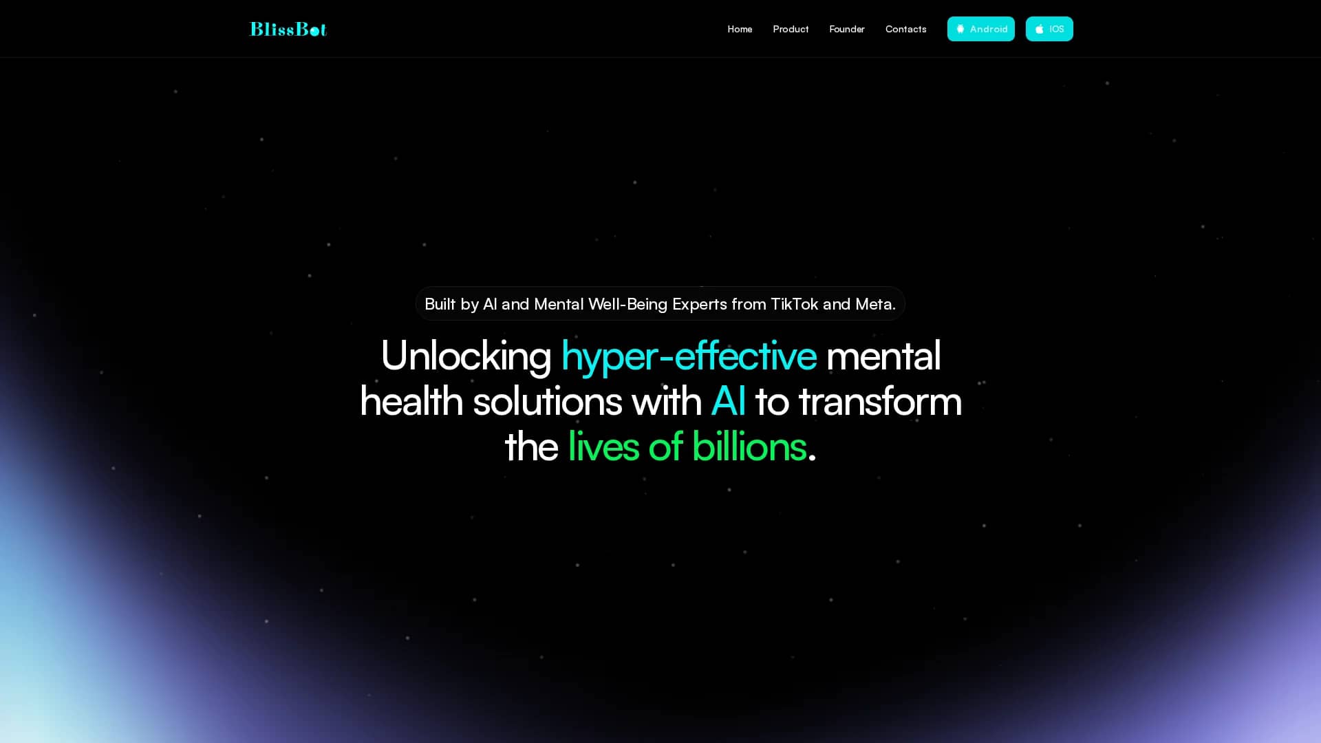 blissbot homepage