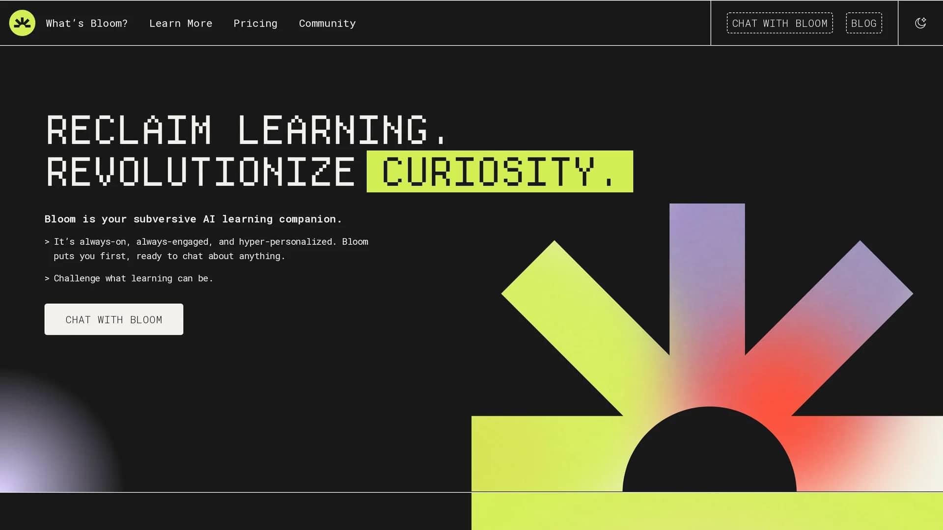 bloombot-ai homepage