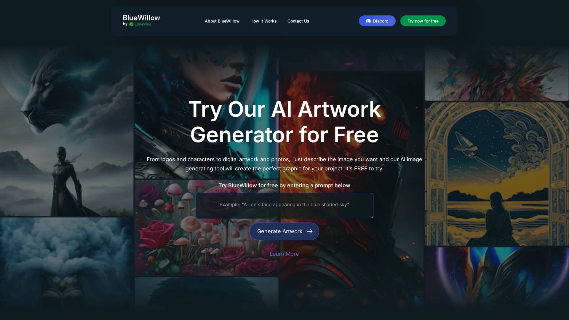 bluewillow homepage