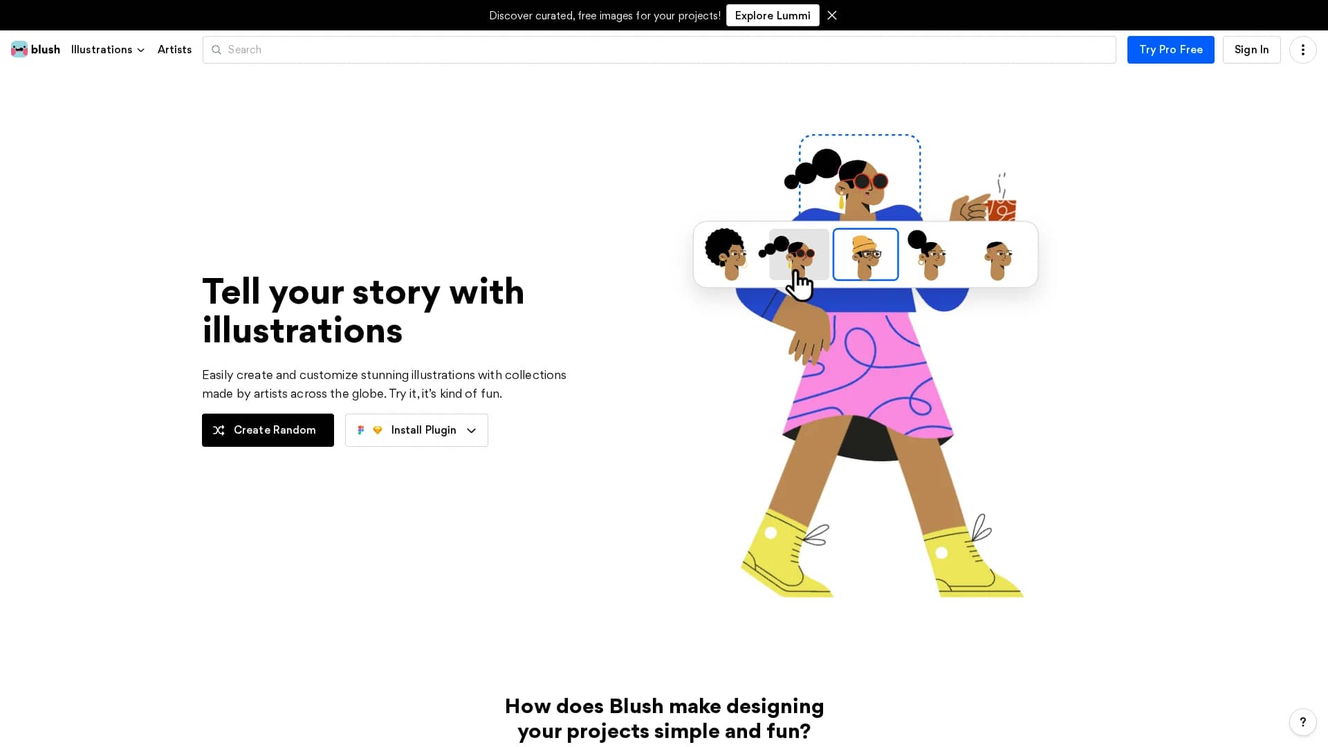 blush-design homepage
