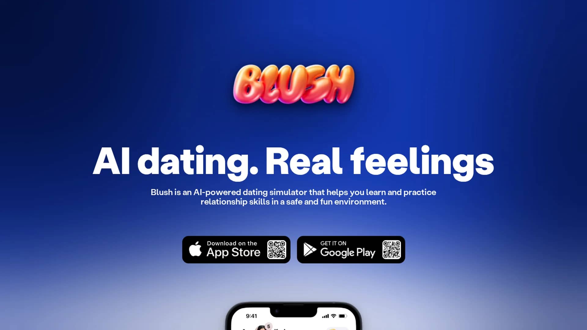 blush homepage