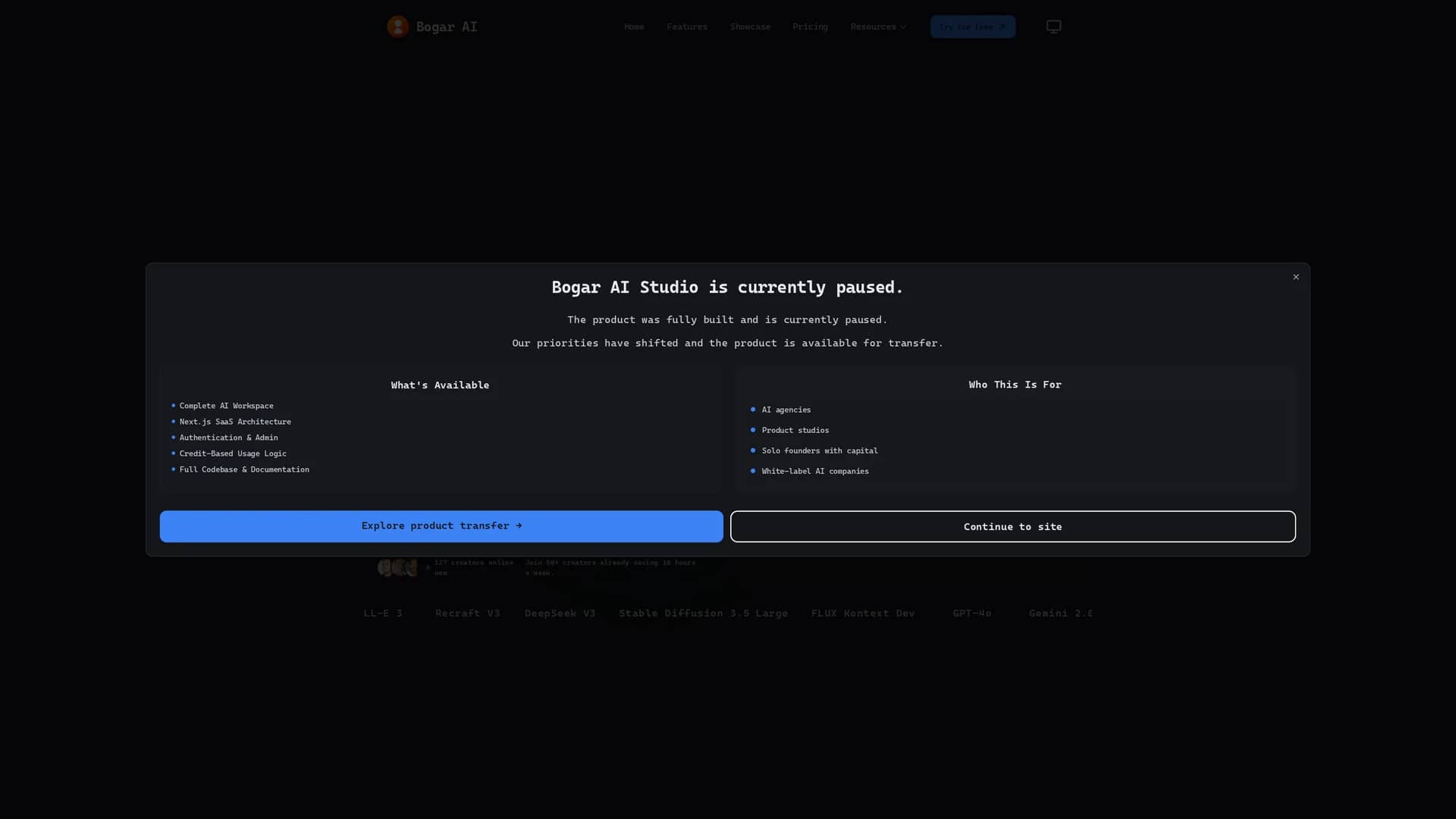 bogar homepage
