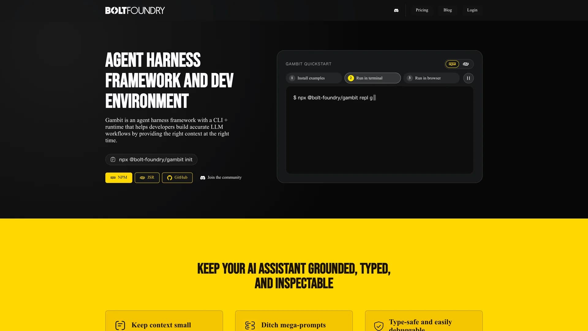 bolt-foundry homepage