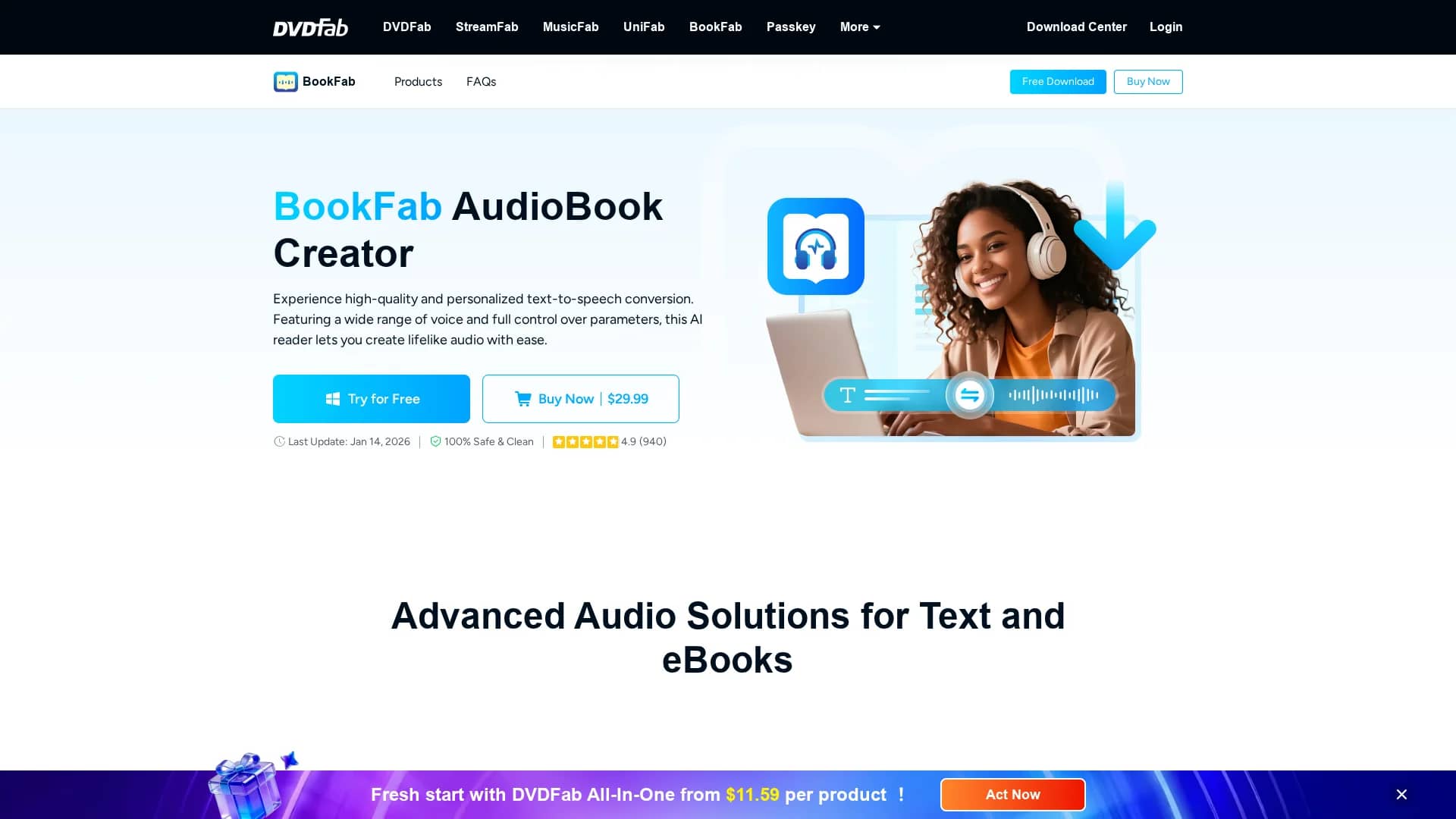 bookfab-audiobook-creator homepage