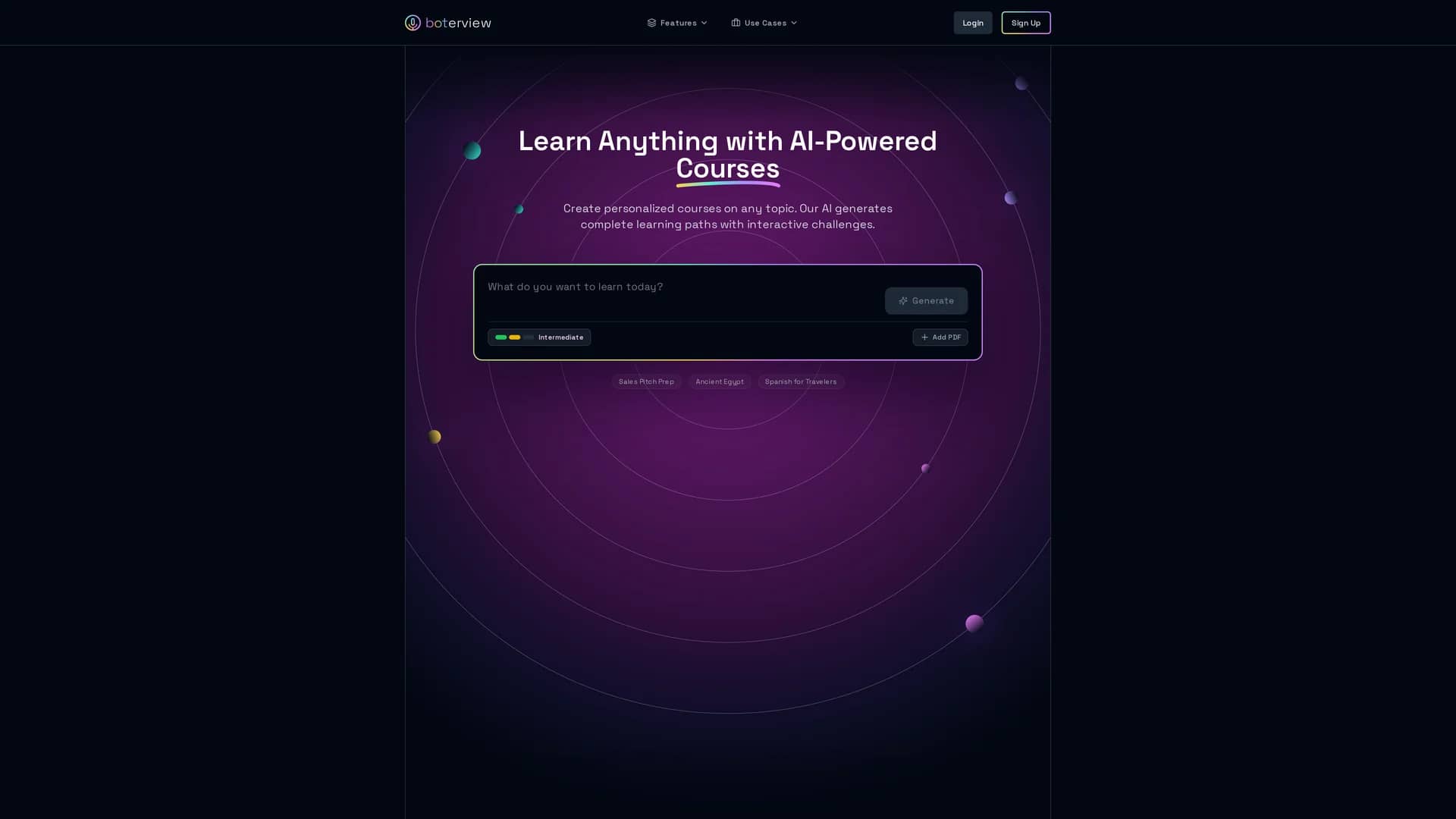 boterview homepage