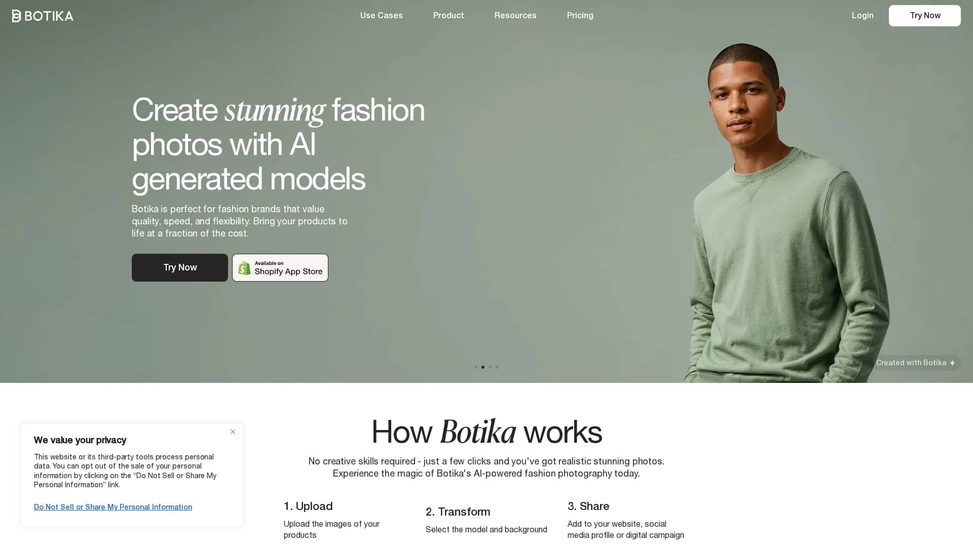 botika homepage