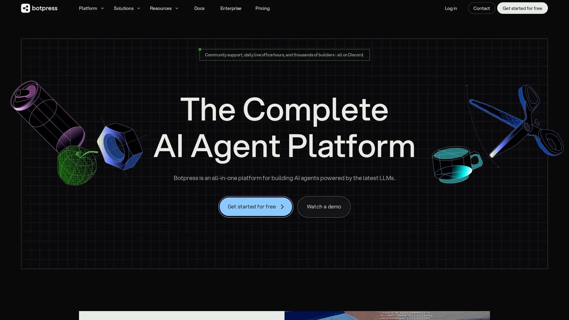 botpress homepage