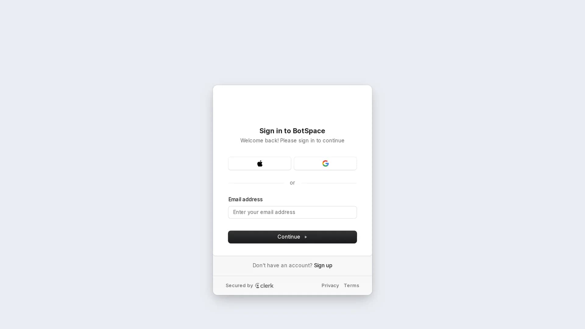 botspace homepage