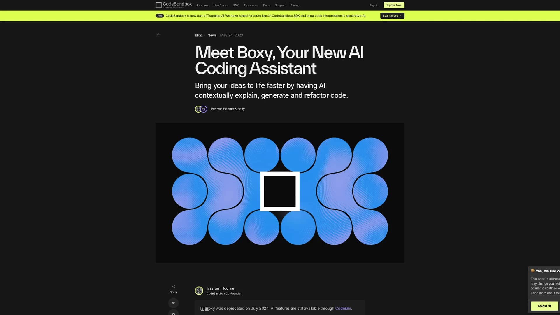 boxy homepage