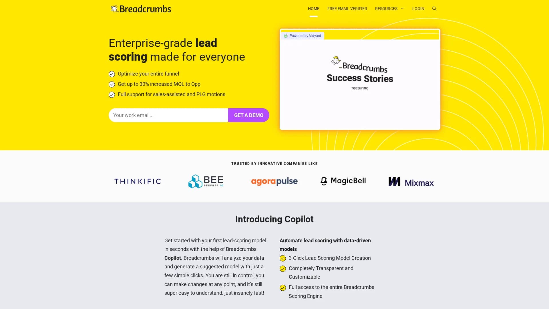 breadcrumbs-copilot homepage
