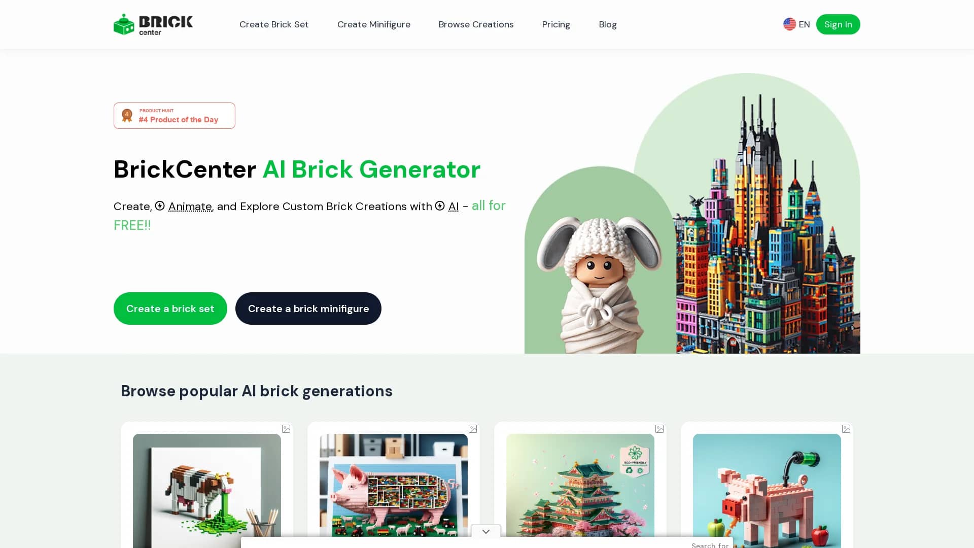 brickcenter homepage
