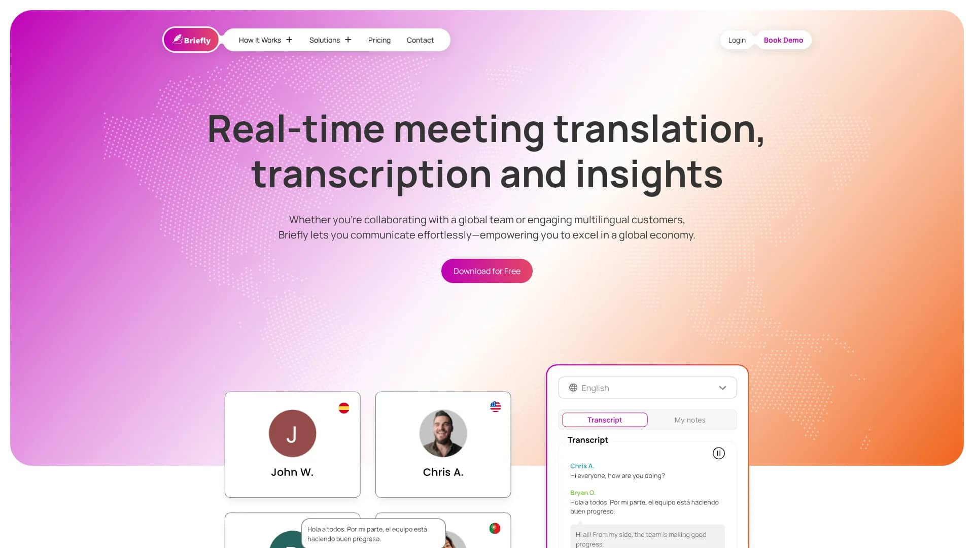 briefly-ai homepage
