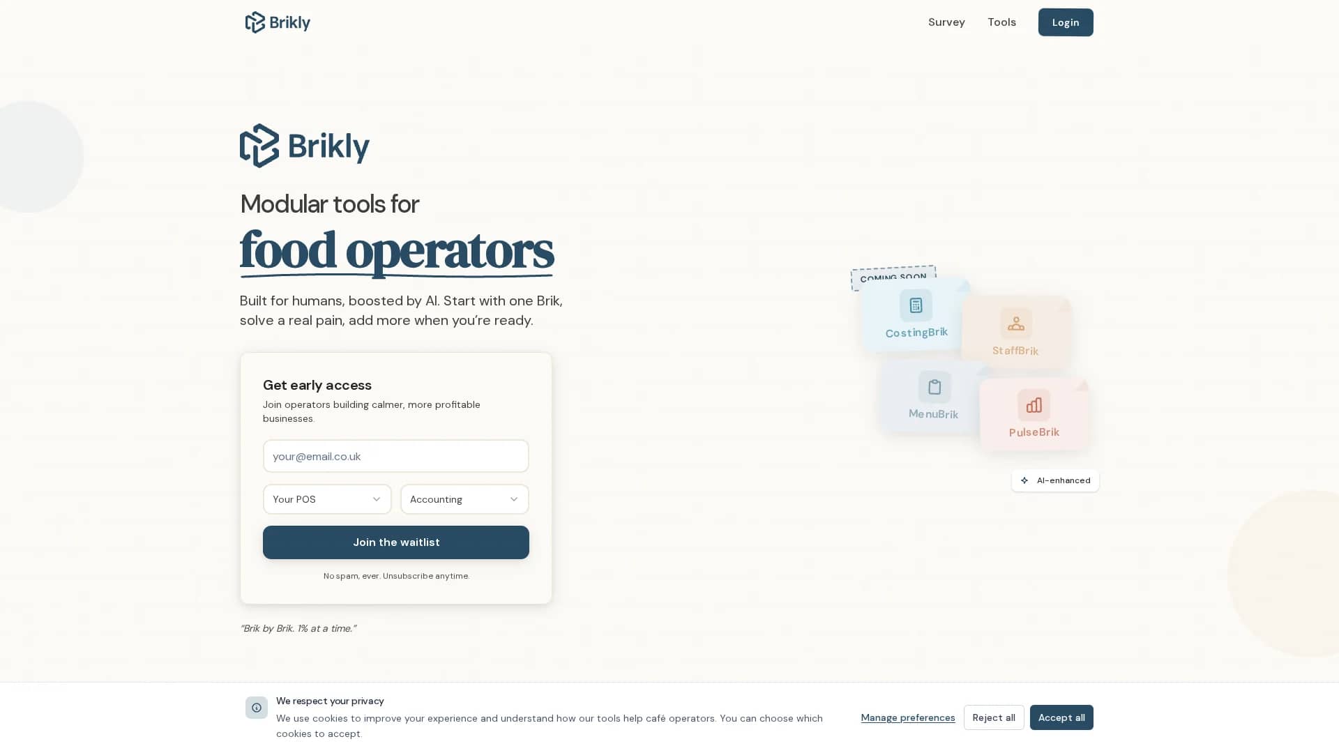 brikly homepage