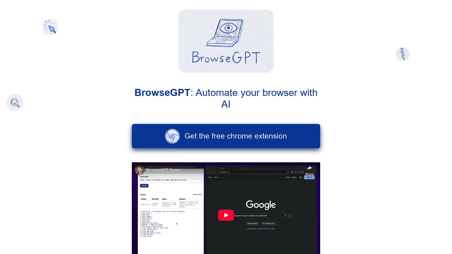 browsegpt homepage