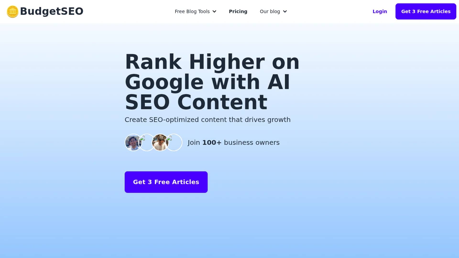 budgetseo homepage