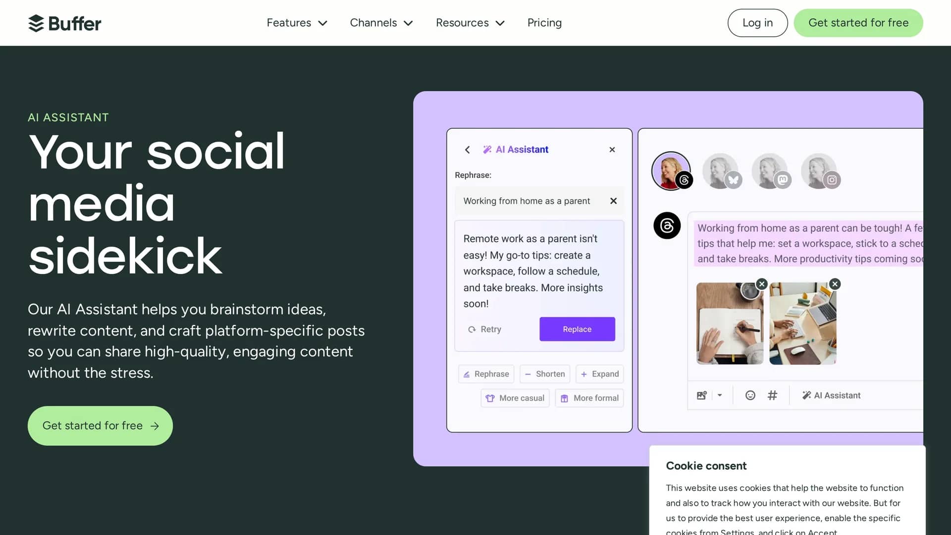 buffer homepage