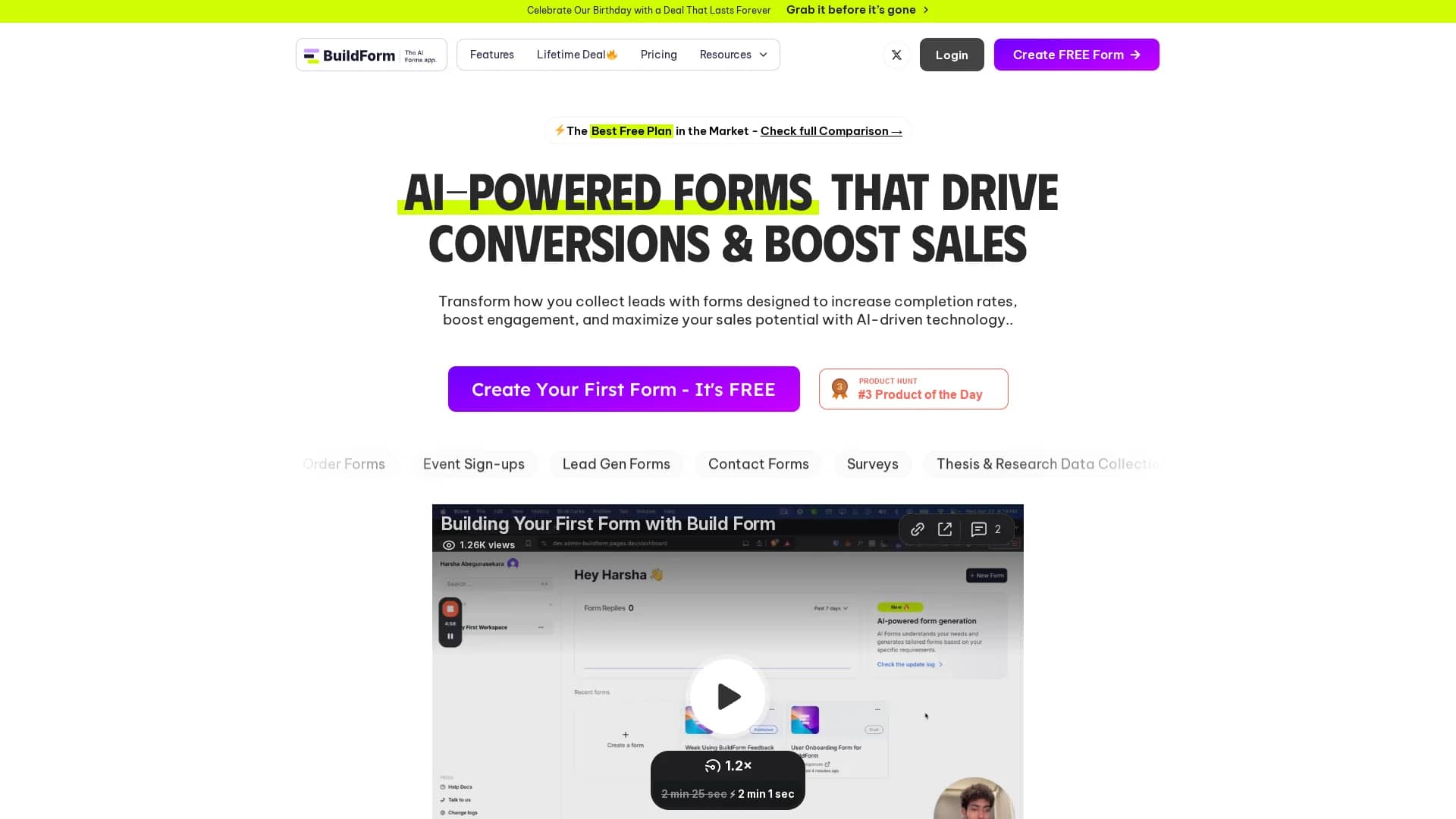 buildform homepage
