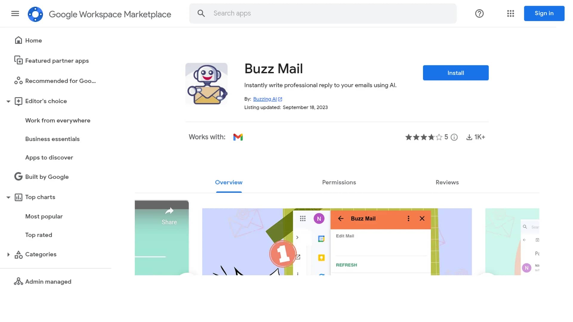 buzz-mail homepage