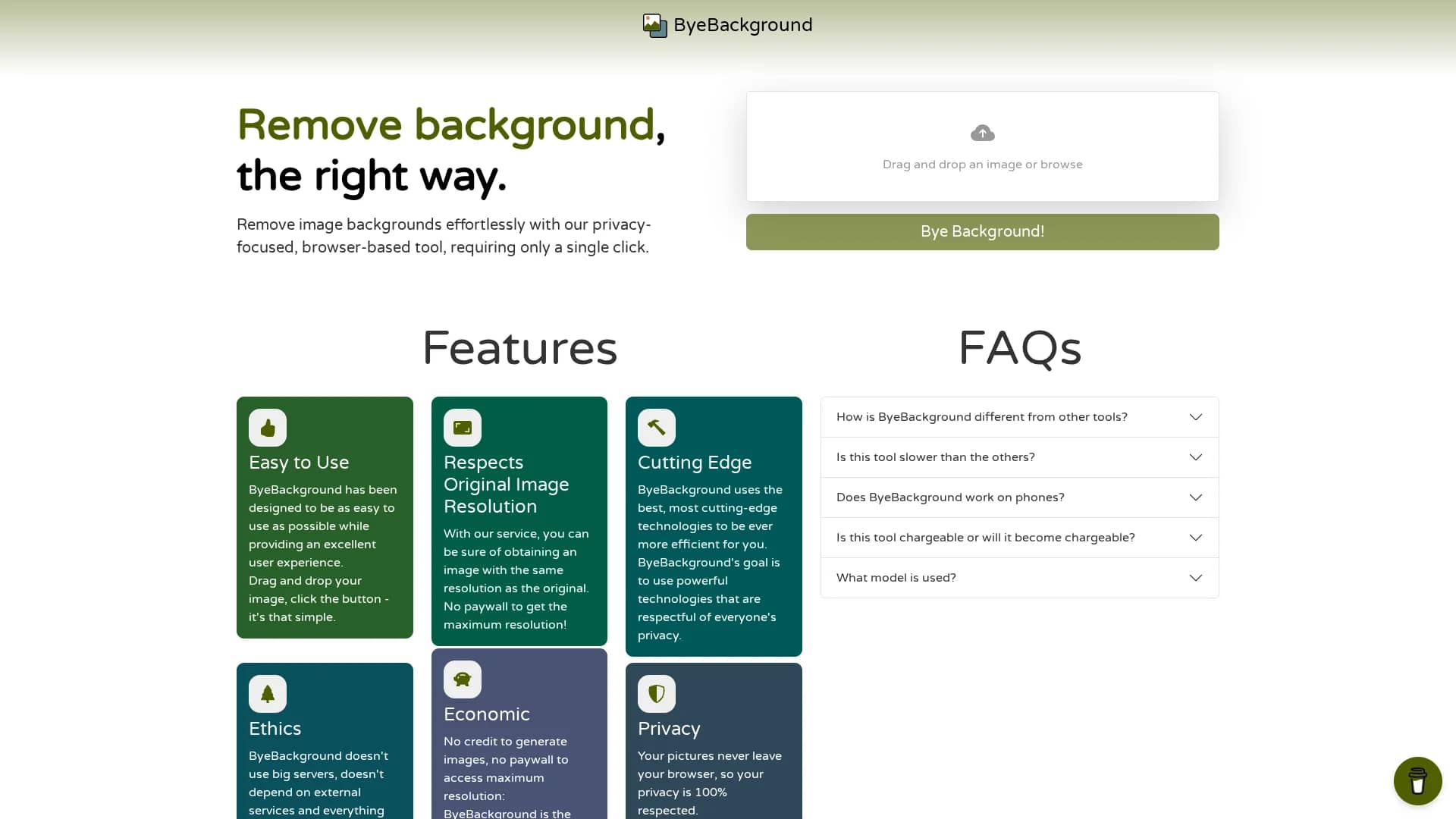 byebackground homepage
