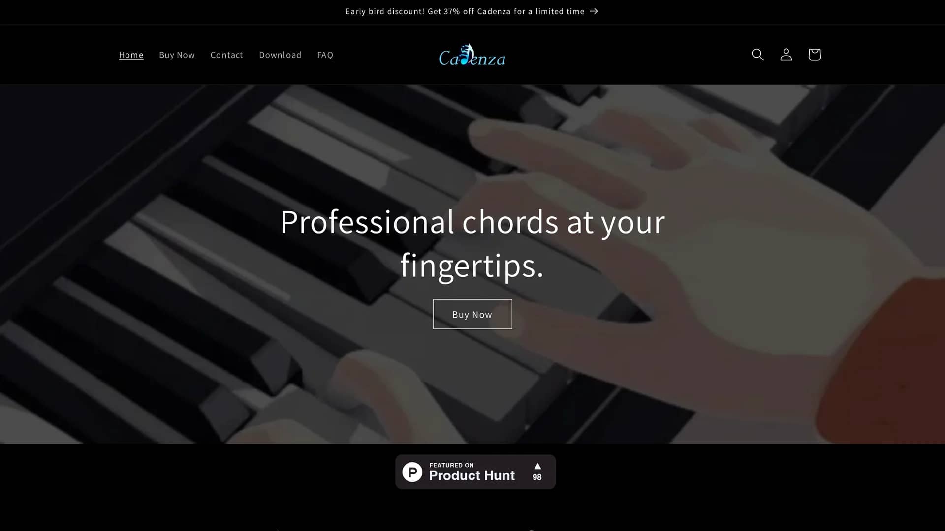 cadenza-music homepage