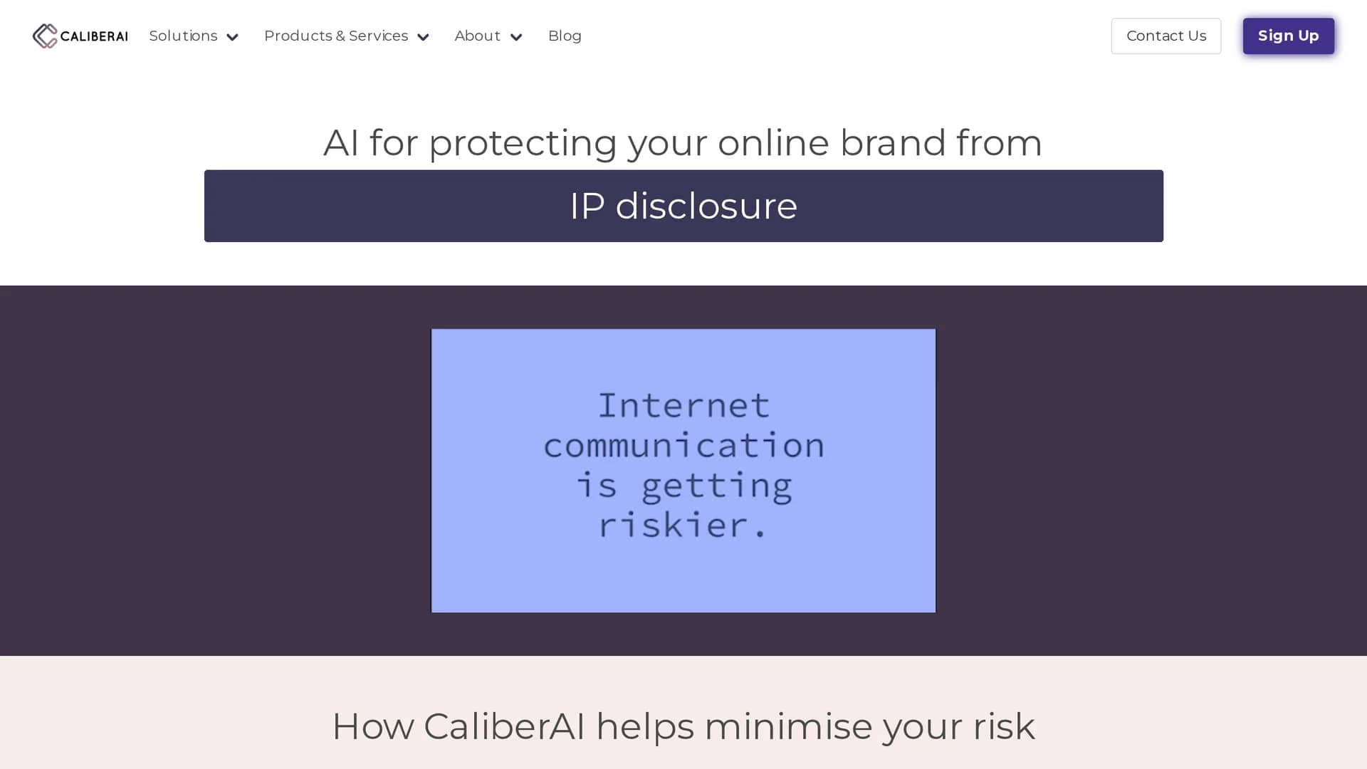 caliberai homepage