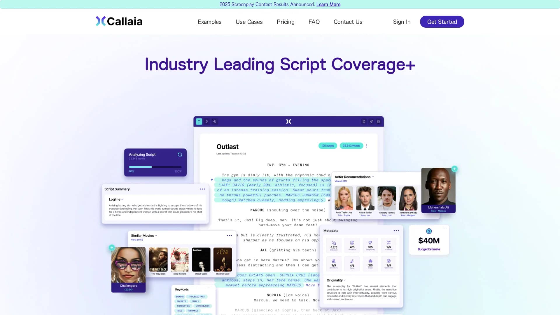 callaia homepage
