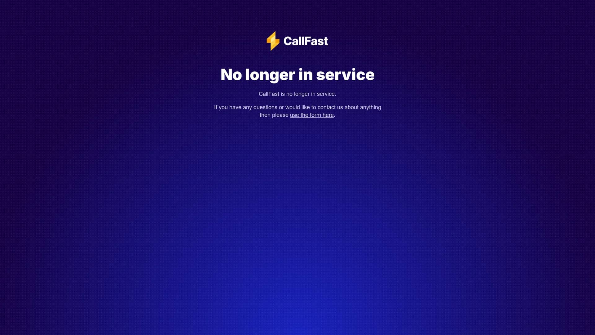 callfast homepage