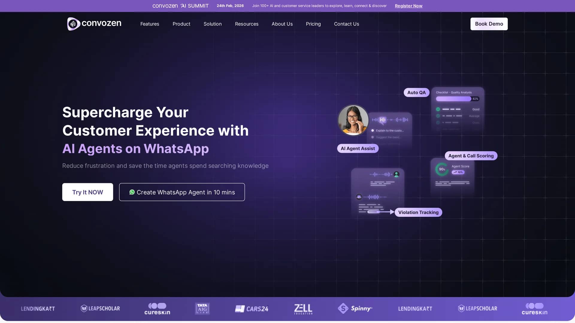 callzen-ai homepage