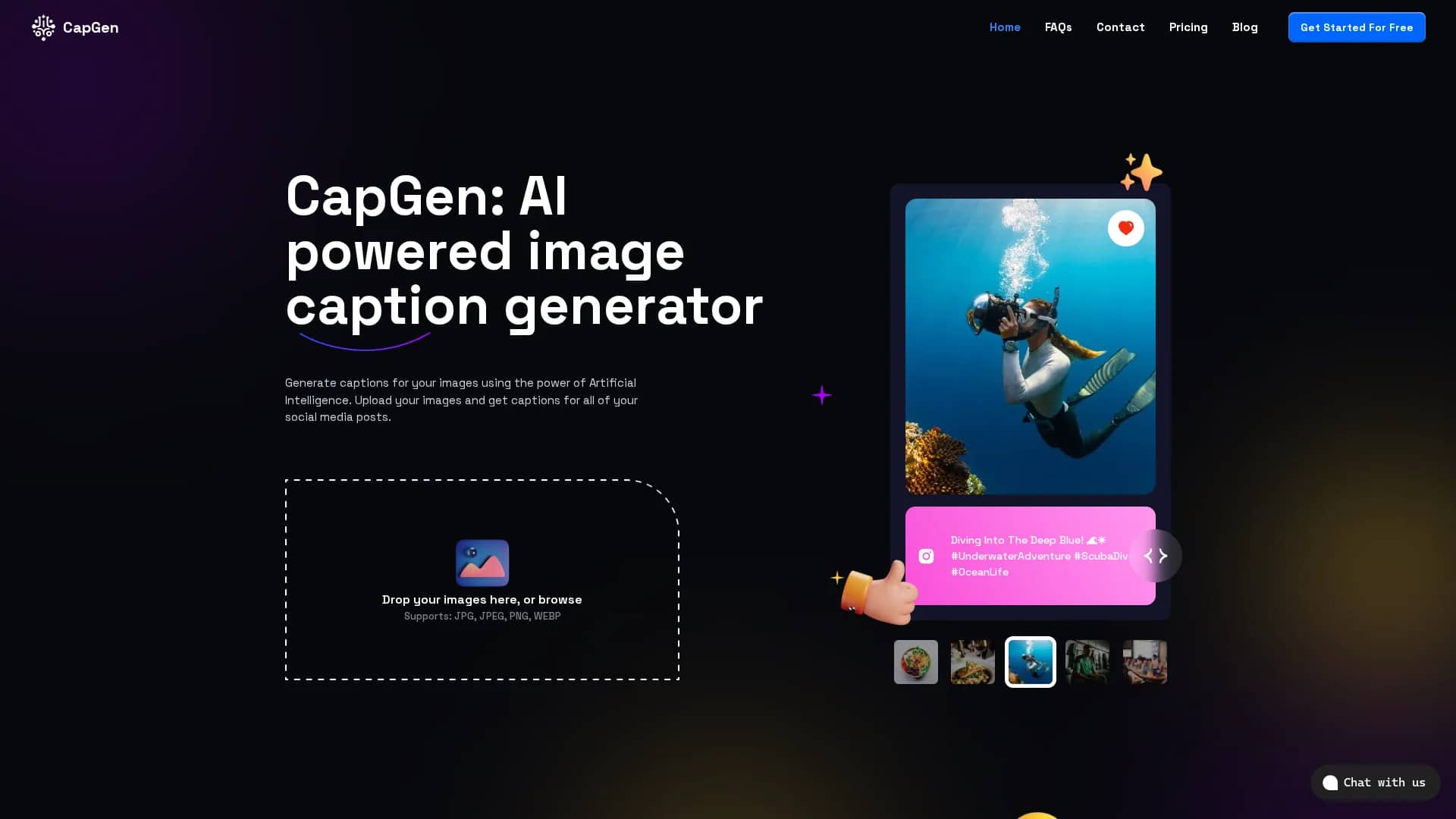 capgen-ai homepage