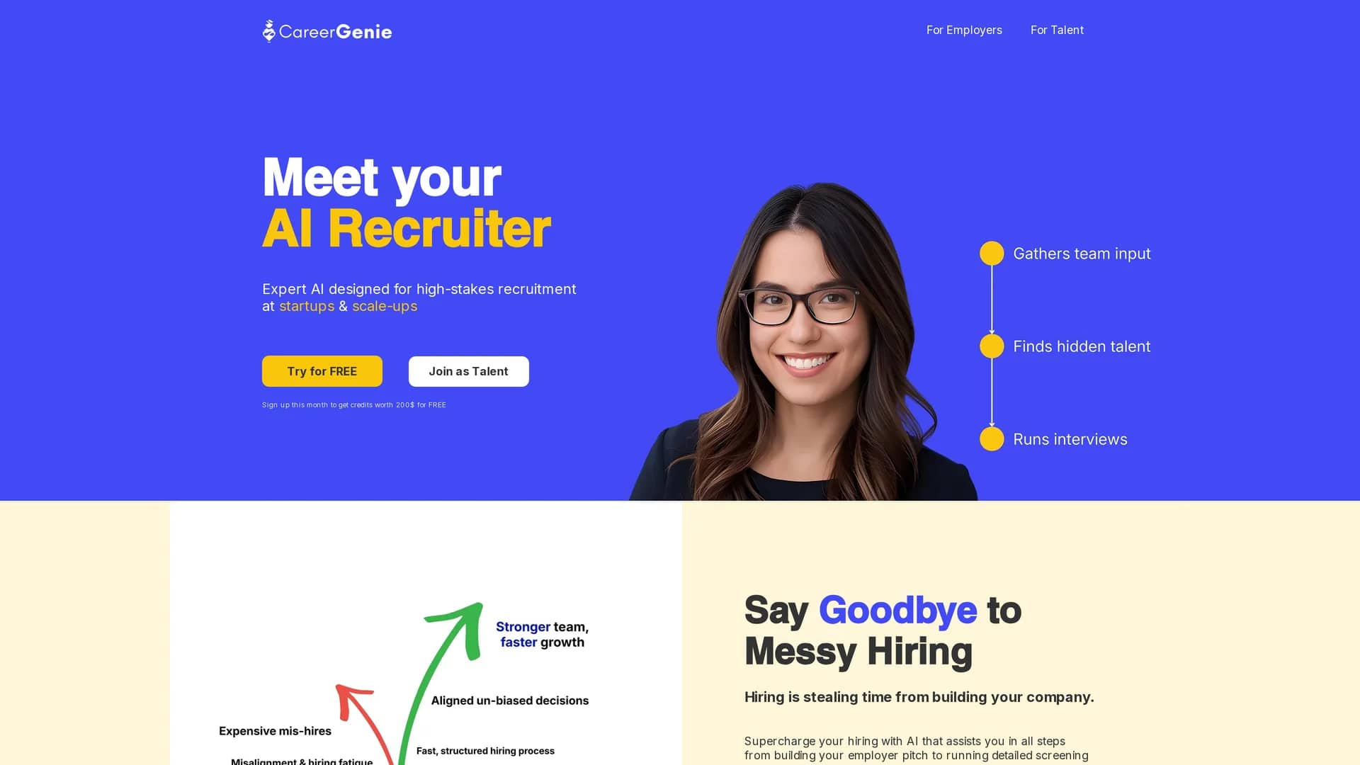 career-genie homepage