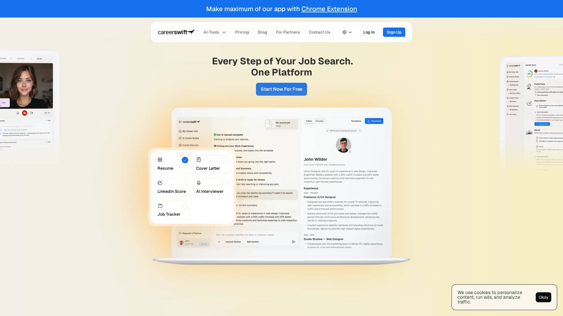 careerswift homepage