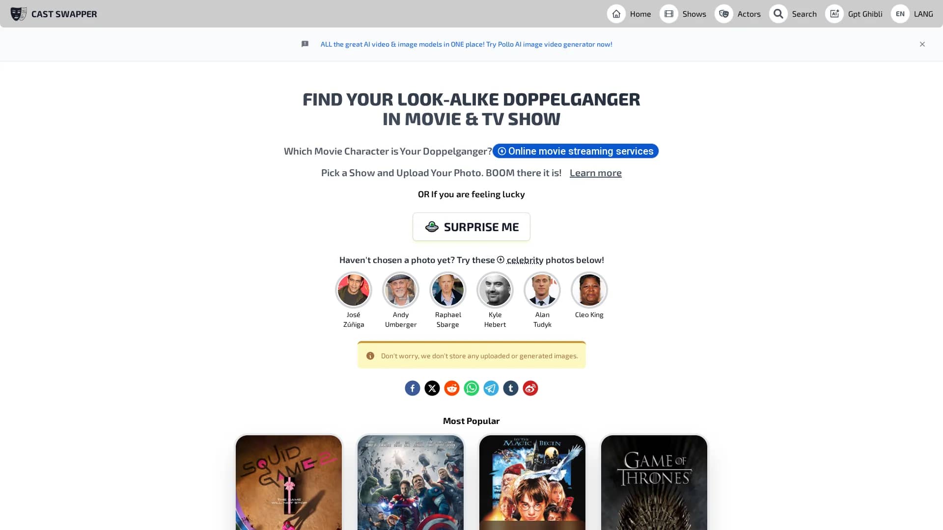 cast-swapper homepage