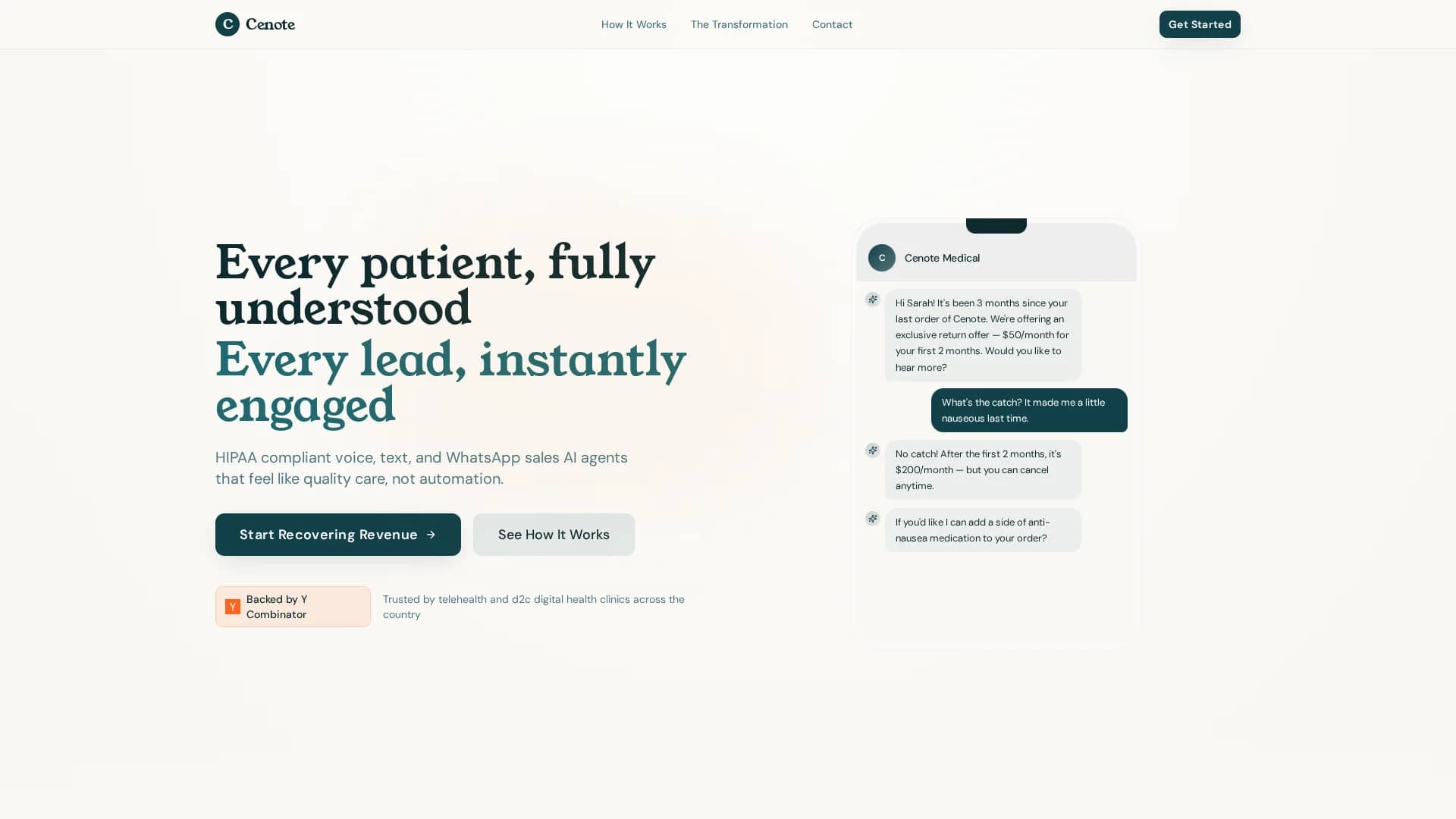 cenote homepage