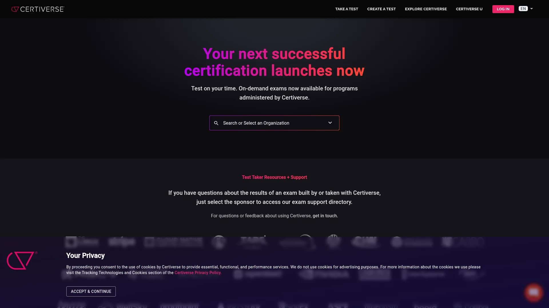 certiverse homepage