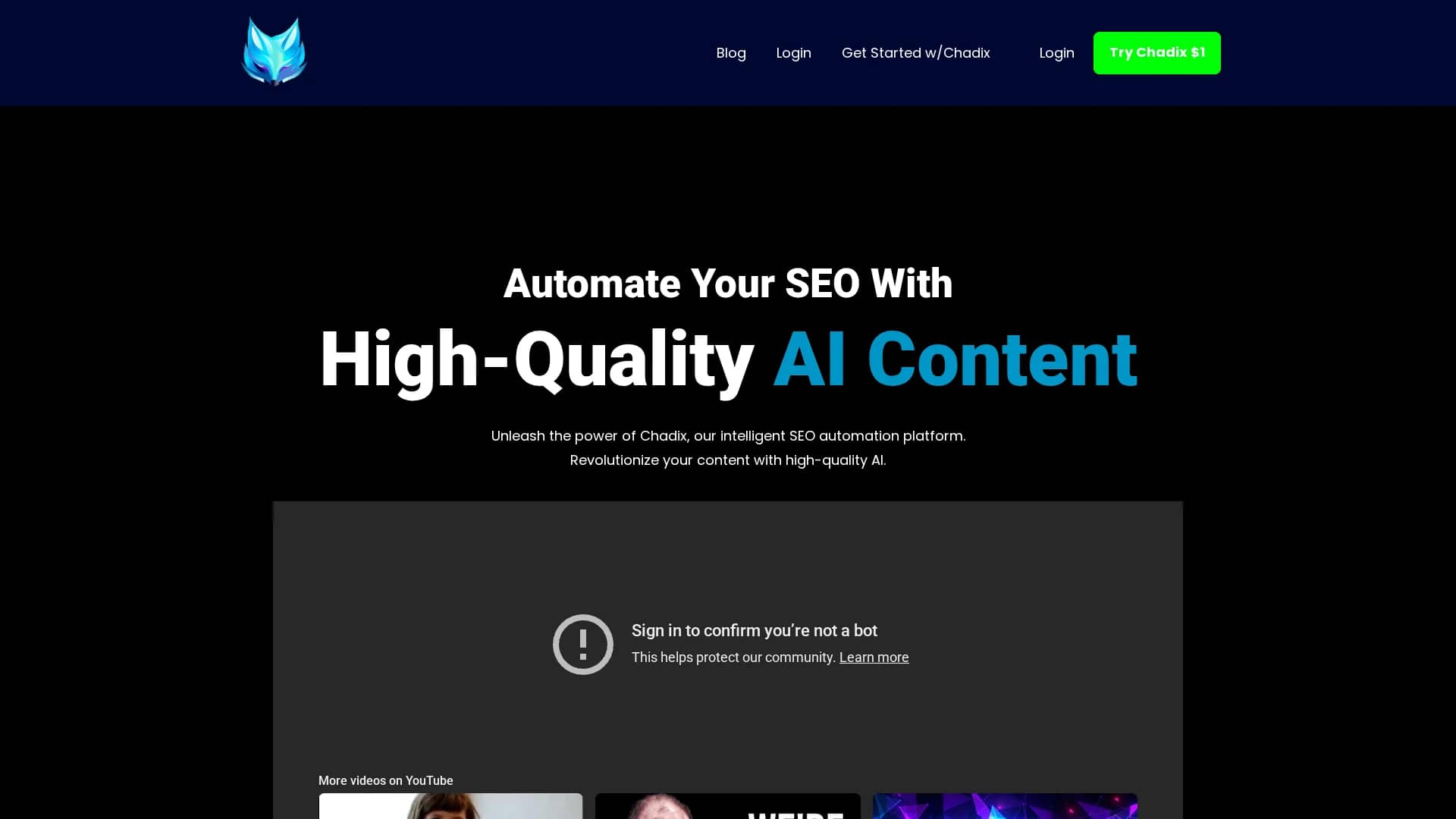 chadix homepage