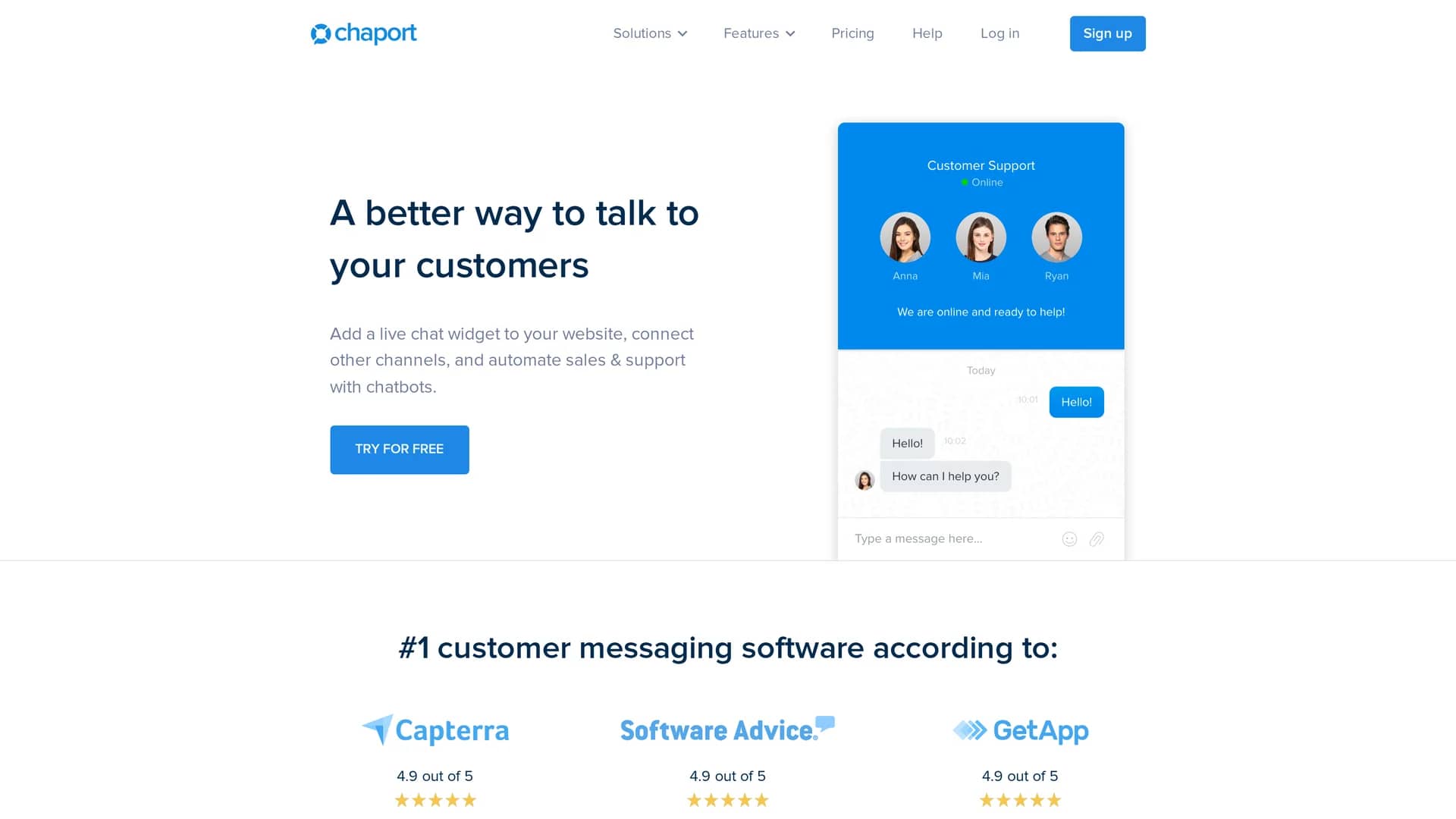 chaport homepage