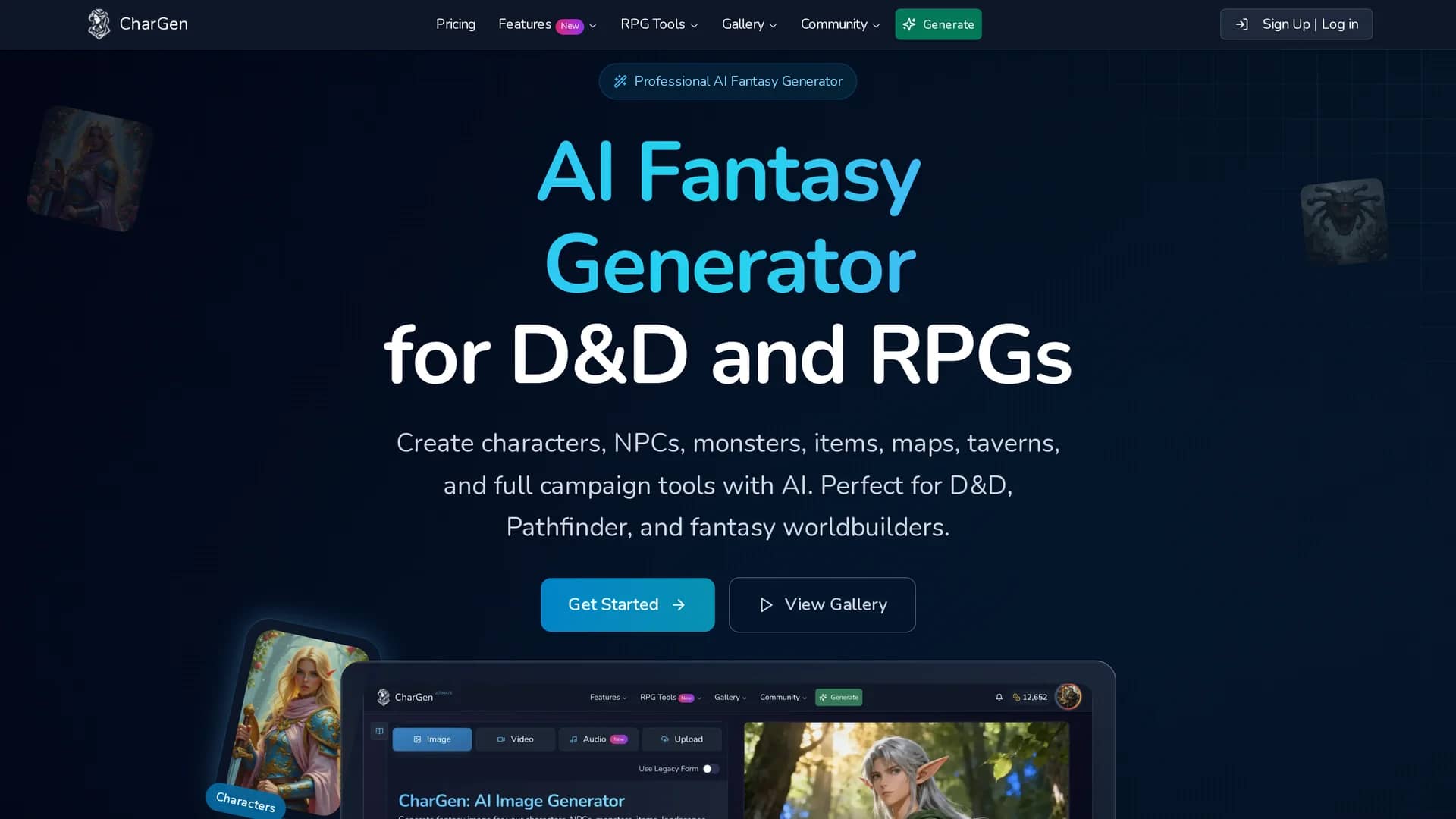 chargen homepage