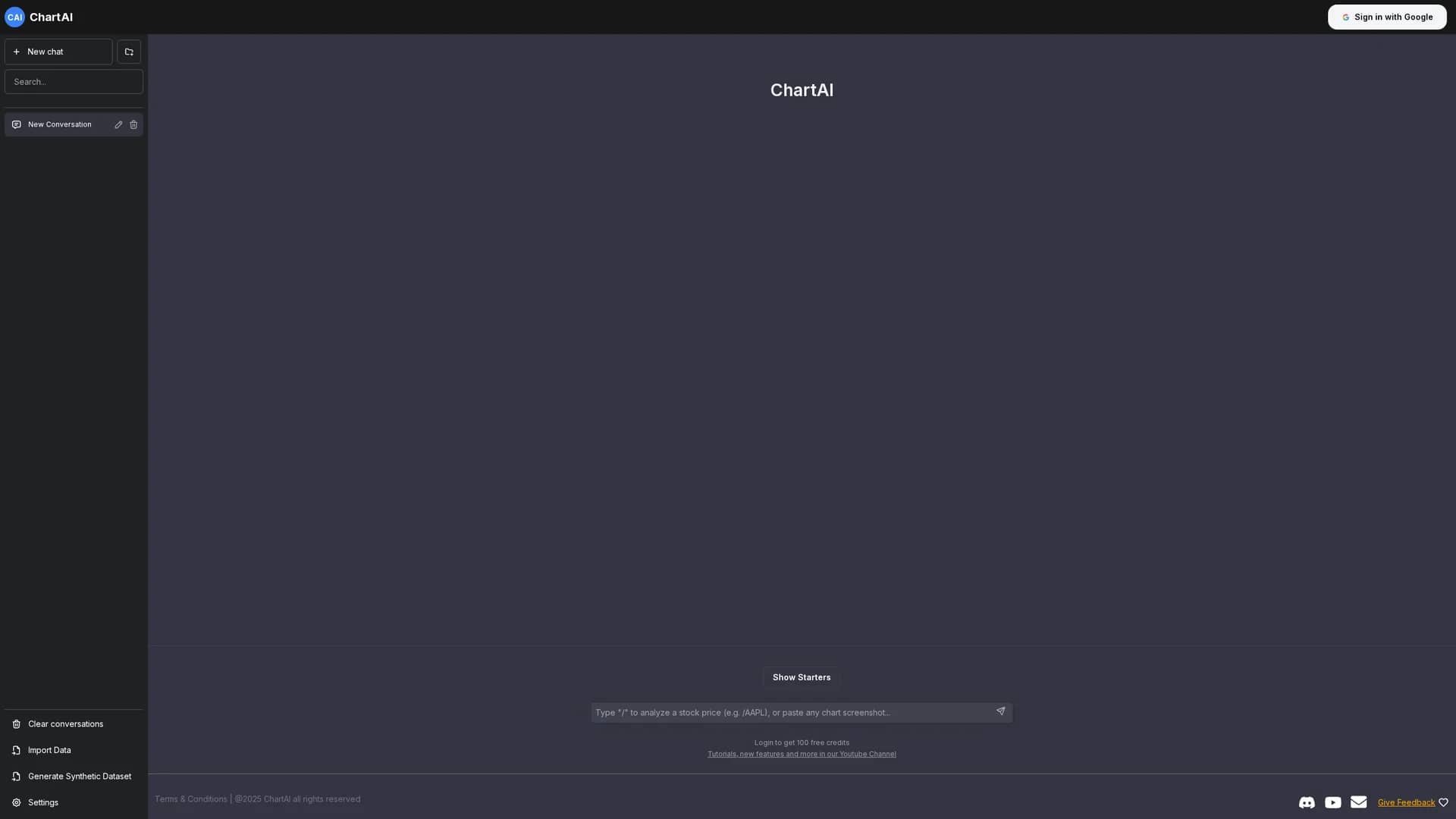 chartai homepage