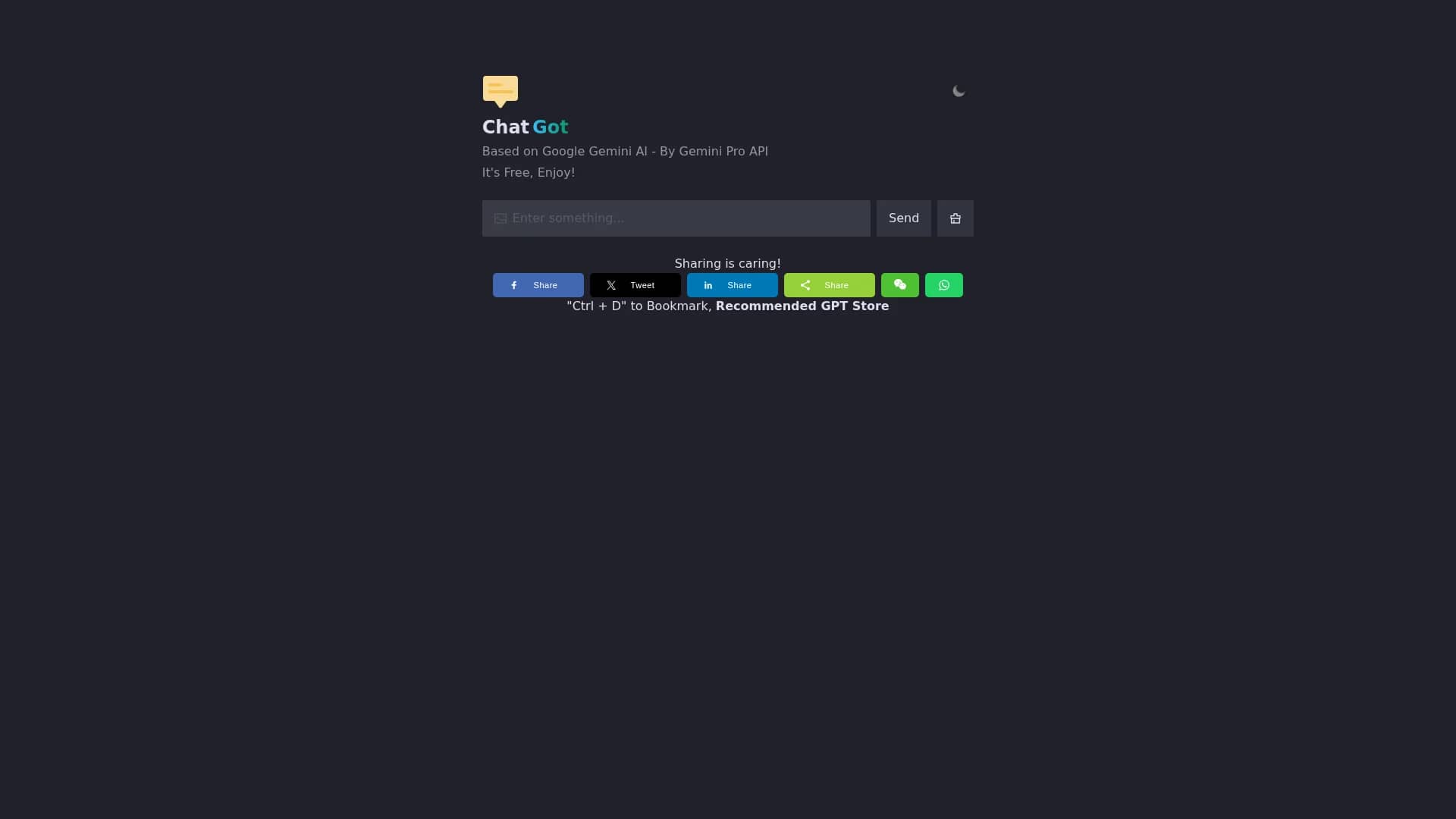 chat-gemini homepage