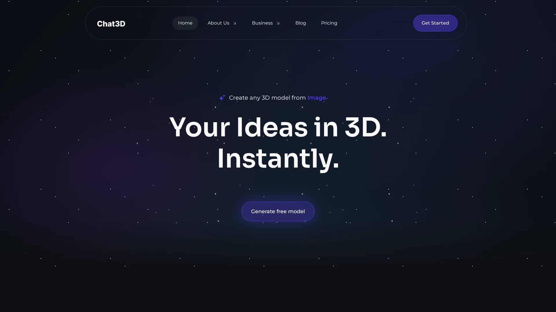chat3d-ai homepage
