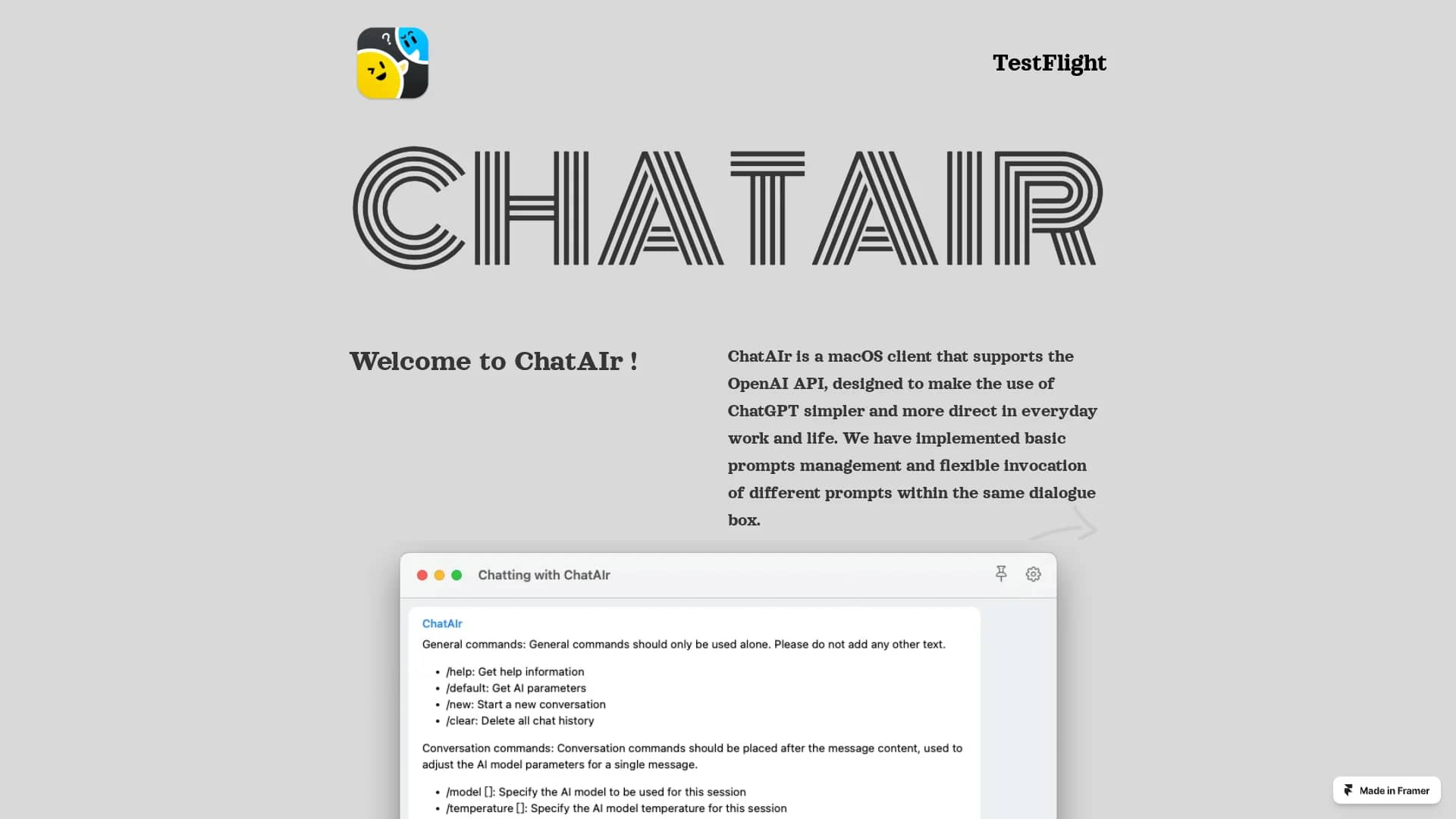 chatair homepage