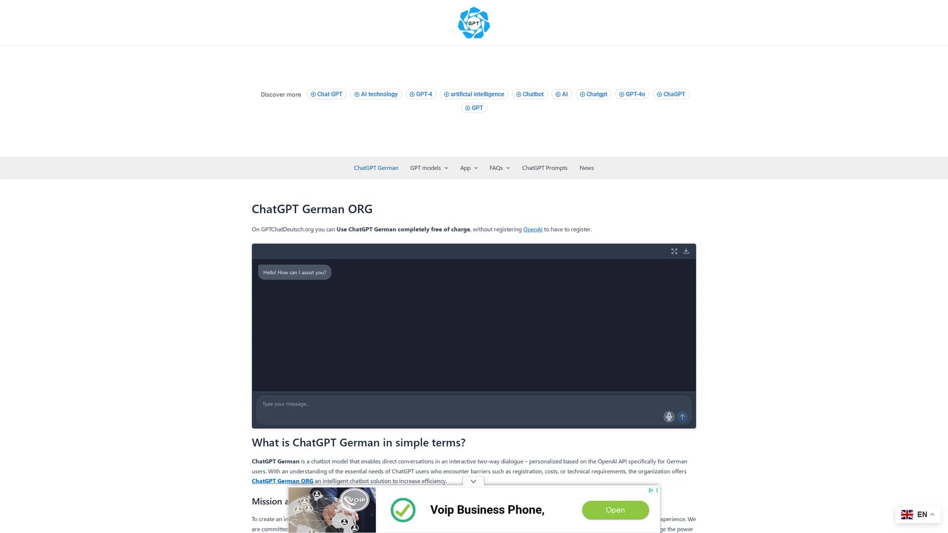 chatdeutsch-org homepage